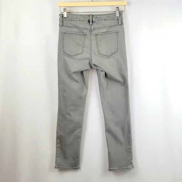 Athleta Sculptek Skinny Ankle Jeans Light Gray Size 0 - Picture 2 of 10